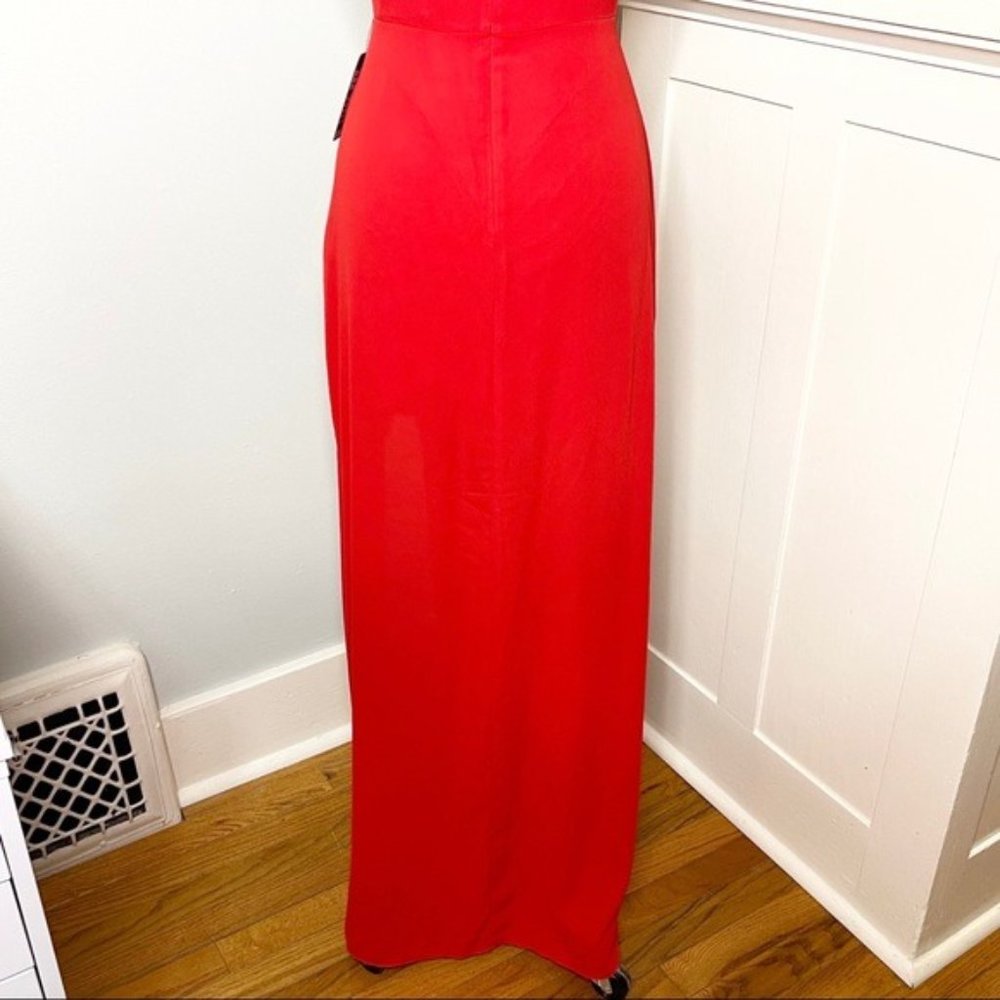 Express Red Formal Gown Maxi Dress with High Slit Size 4 Small Nwt - Picture 8 of 11